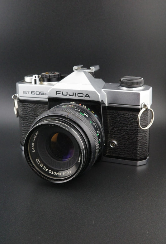 Fujica ST605N 35mm SLR + Fujinon 55mm f/2.2 Winds, Fires With Faulty Light Meter