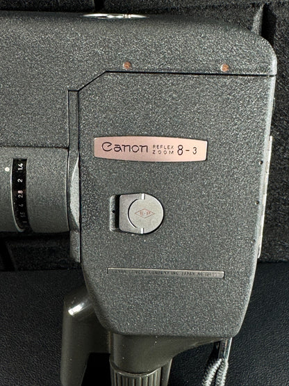 Canon Reflex Zoom 8-3 Vintage 1960's 8mm Cine Movie Camera - Tested & Working