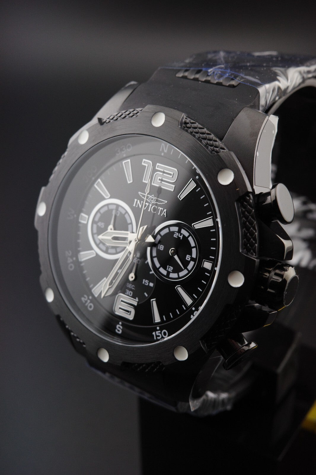 Invicta I-Force Axis 50556 Men’s Watch 50mm Black - Silicone - Brand New & Boxed