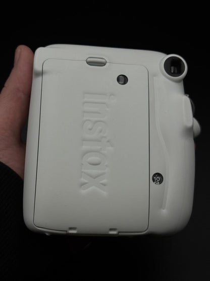 Fujifilm Instax Mini 11 Instant Camera Ice White & Leather Case - Fully Working
