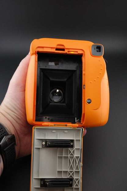 RARE Fujifilm Instax Mini 9 Orange Instant Film Camera - Tested & Fully Working