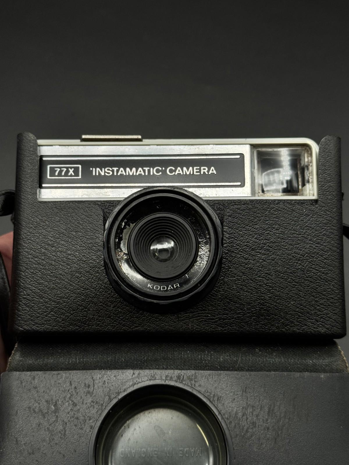 Vintage Kodak 77 X Instamatic Retro 126 FilmCamera + Case