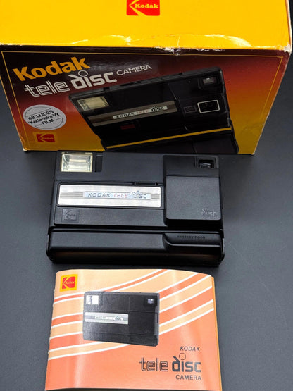 Vintage 1980's Kodak Tele Disc Camera - Boxed & Fully Working With Instructions