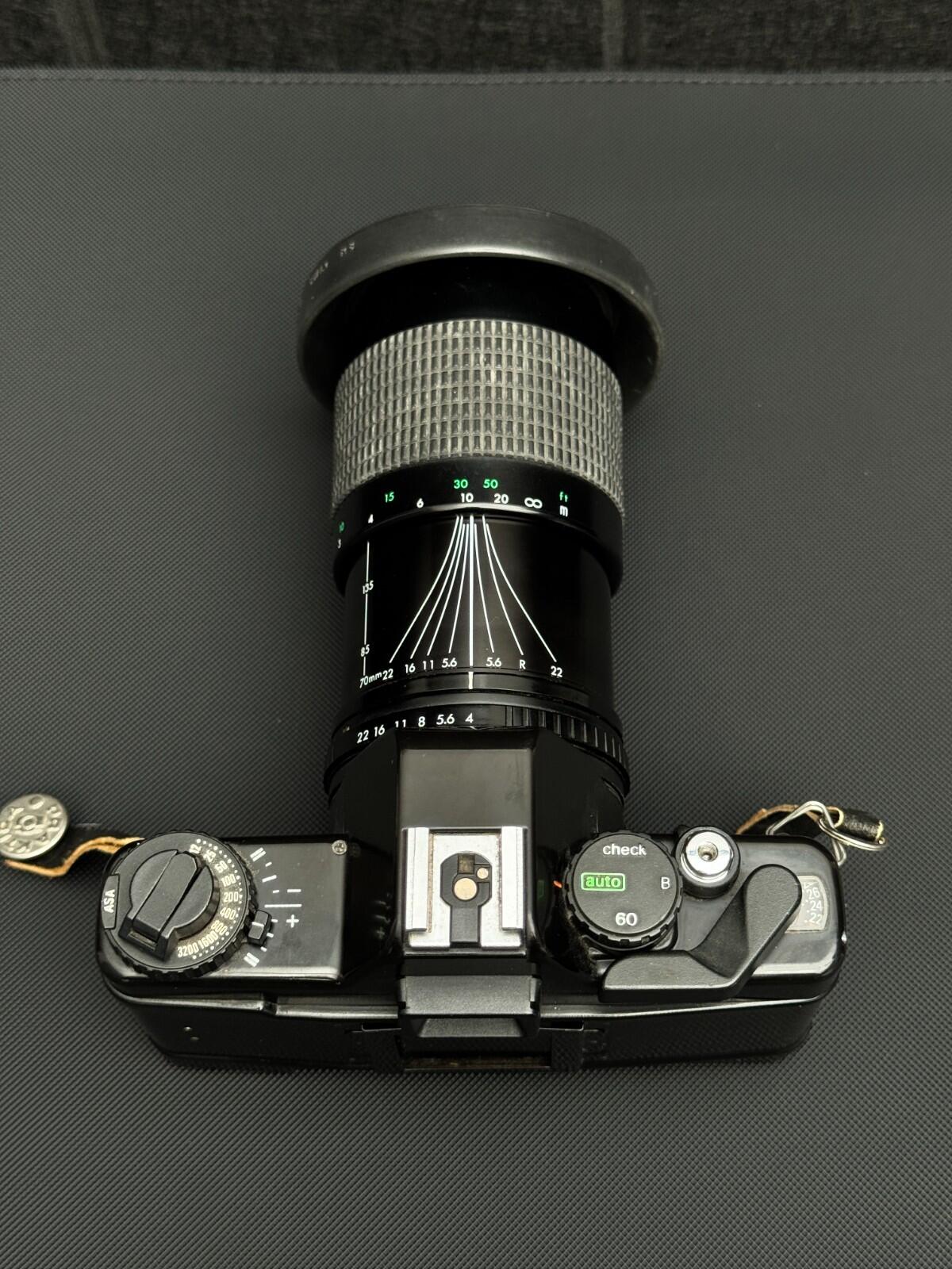 Praktica BCA Electronic 35mm SLR Camera + Pentacon 70-210mm Lens - Working