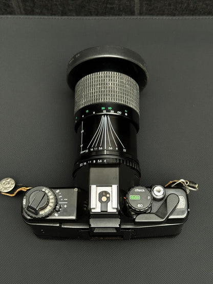 Praktica BCA Electronic 35mm SLR Camera + Pentacon 70-210mm Lens - Working