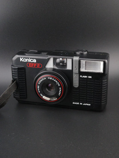 Konica EFP 2 Vintage 35mm Film Point and Shoot Camera - Film Tested & Working