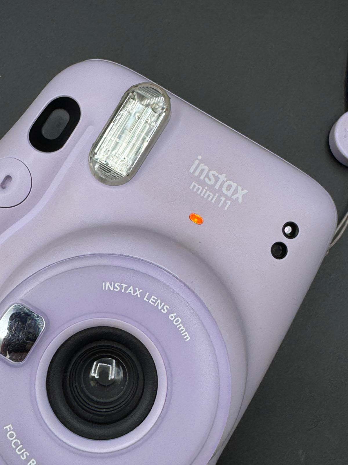 Boxed Fujifilm Instax Mini 11 Lilac Instant Camera + Film & Batteries - Working