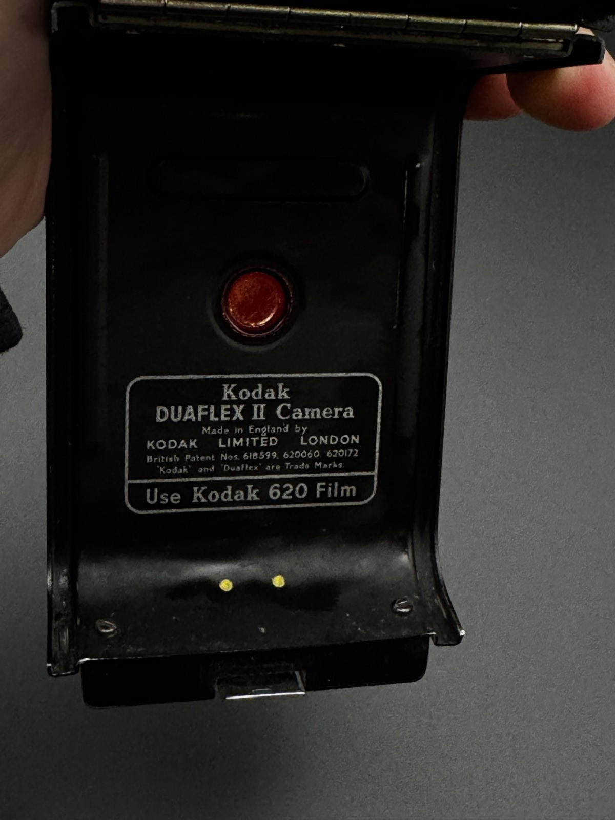 Vintage 1950s Kodak Duaflex II 620 Film Box Camera & Leather Case - Working