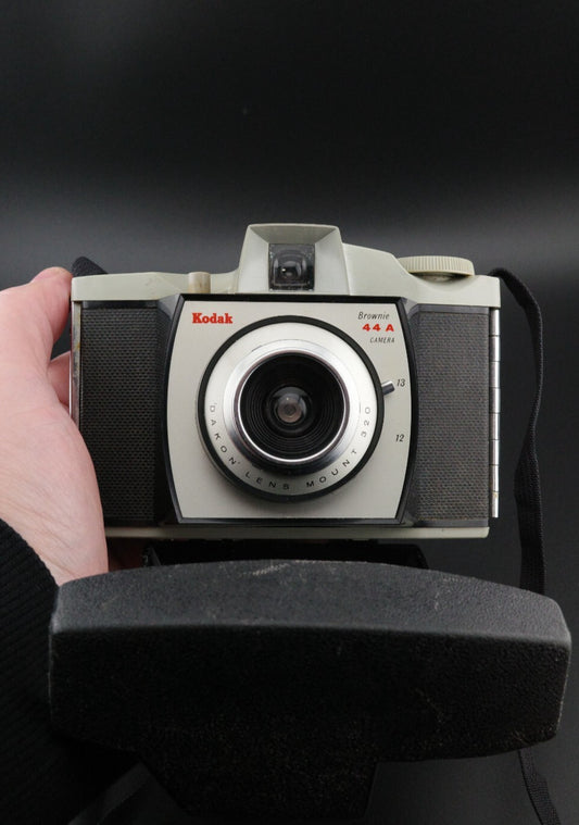 Kodak Brownie 44A Vintage 1960's 127 Film Camera + Case - Tested & Working