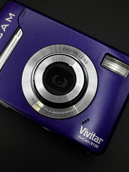 New & Boxed Vivitar Digital Camera Vivicam 9126 9.0MP Purple - Fully Working