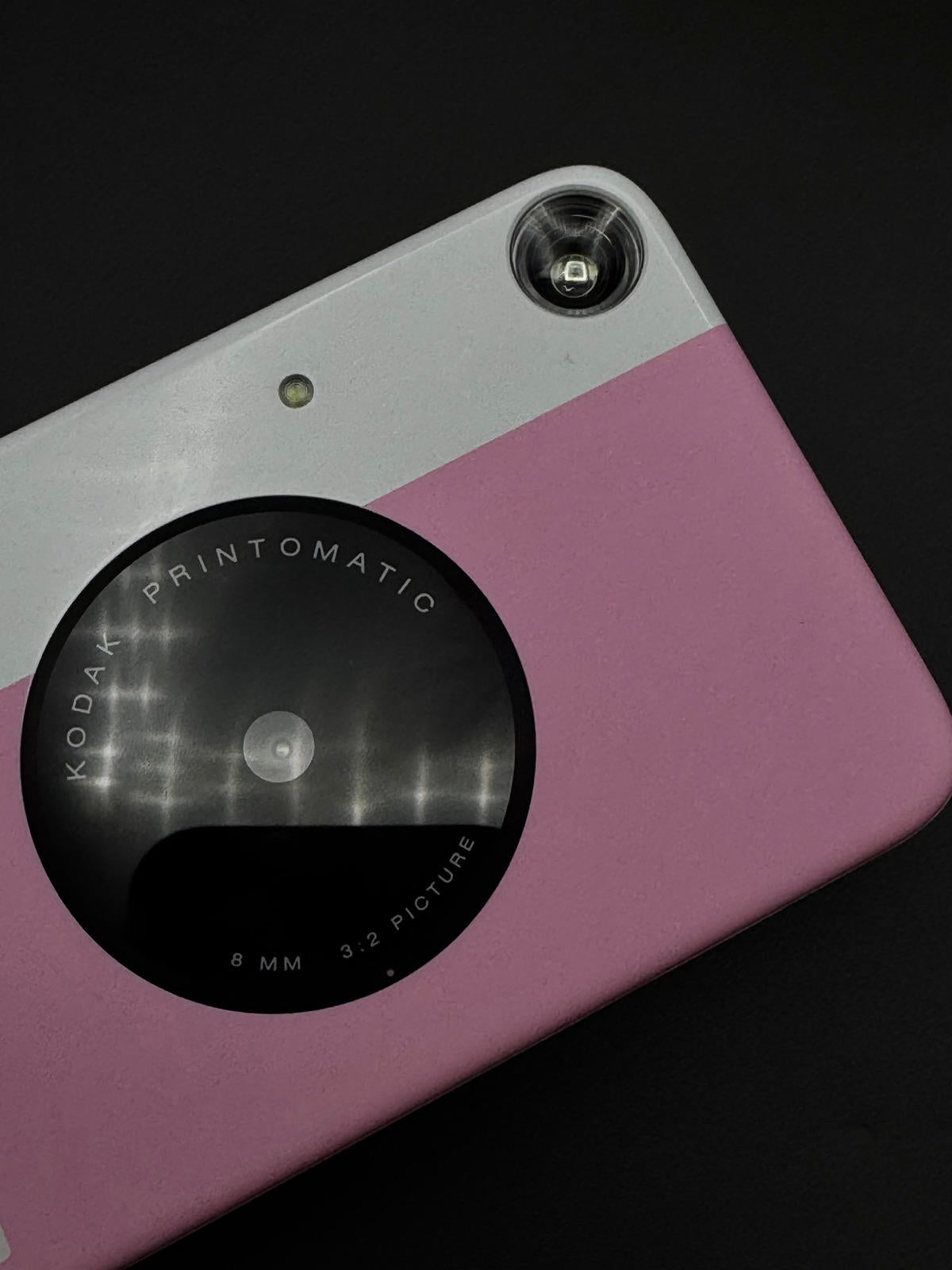 Kodak Printomatic Camera Pink/White Instant Camera + 20 Film Sheets - Working