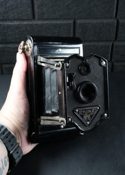 Rajar No6 Vintage 1920's Folding Bellows 120 Film Camera - Tested & Working Z551