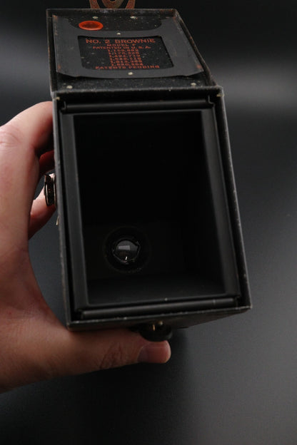 Kodak No.2 Brownie Model F Vintage 1930's 120 Film Box Camera - Tested & Working