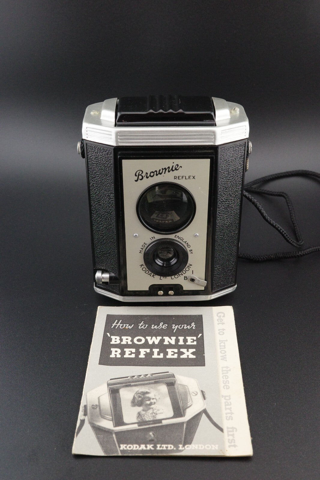 Kodak Brownie Reflex Vintage 1950's 620 Film Camera - Boxed, Tested & Working