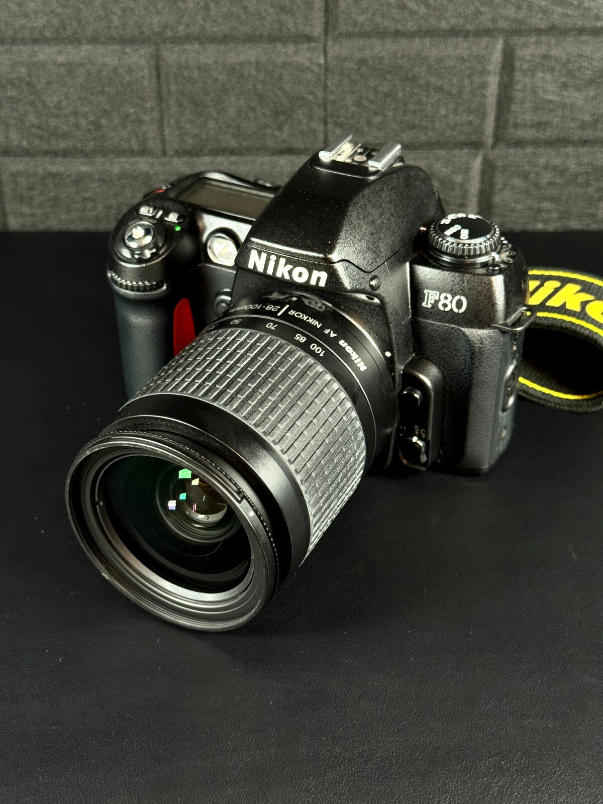 Nikon F80 35mm SLR Film Camera + Nikkor 28-100mm Lens - Film Tested & Working