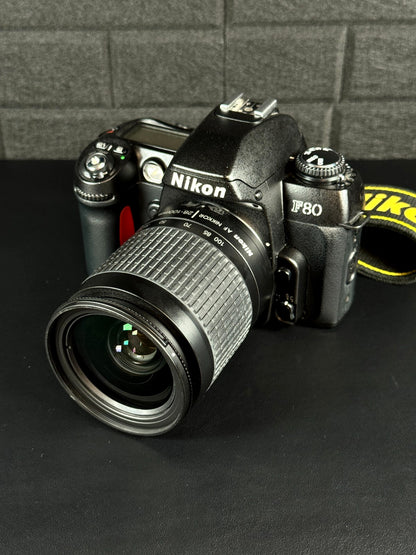 Nikon F80 35mm SLR Film Camera + Nikkor 28-100mm Lens - Film Tested & Working