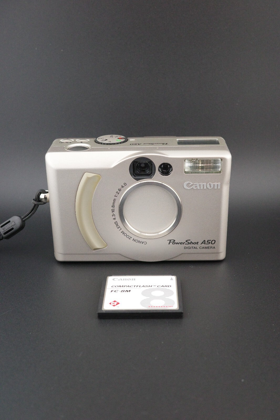Canon PowerShot A50 1.3MP CCD Vintage Digital Camera + CF Card Tested & Working