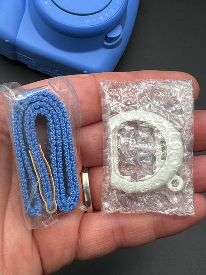 Boxed Fujifilm Instax Mini 9 Instant Camera Cobalt Blue + Film & Batteries