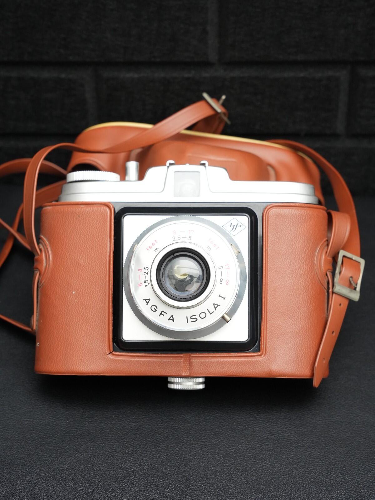 Agfa Isola I Vintage 1950s 120 Film Camera With Original Case - Faulty