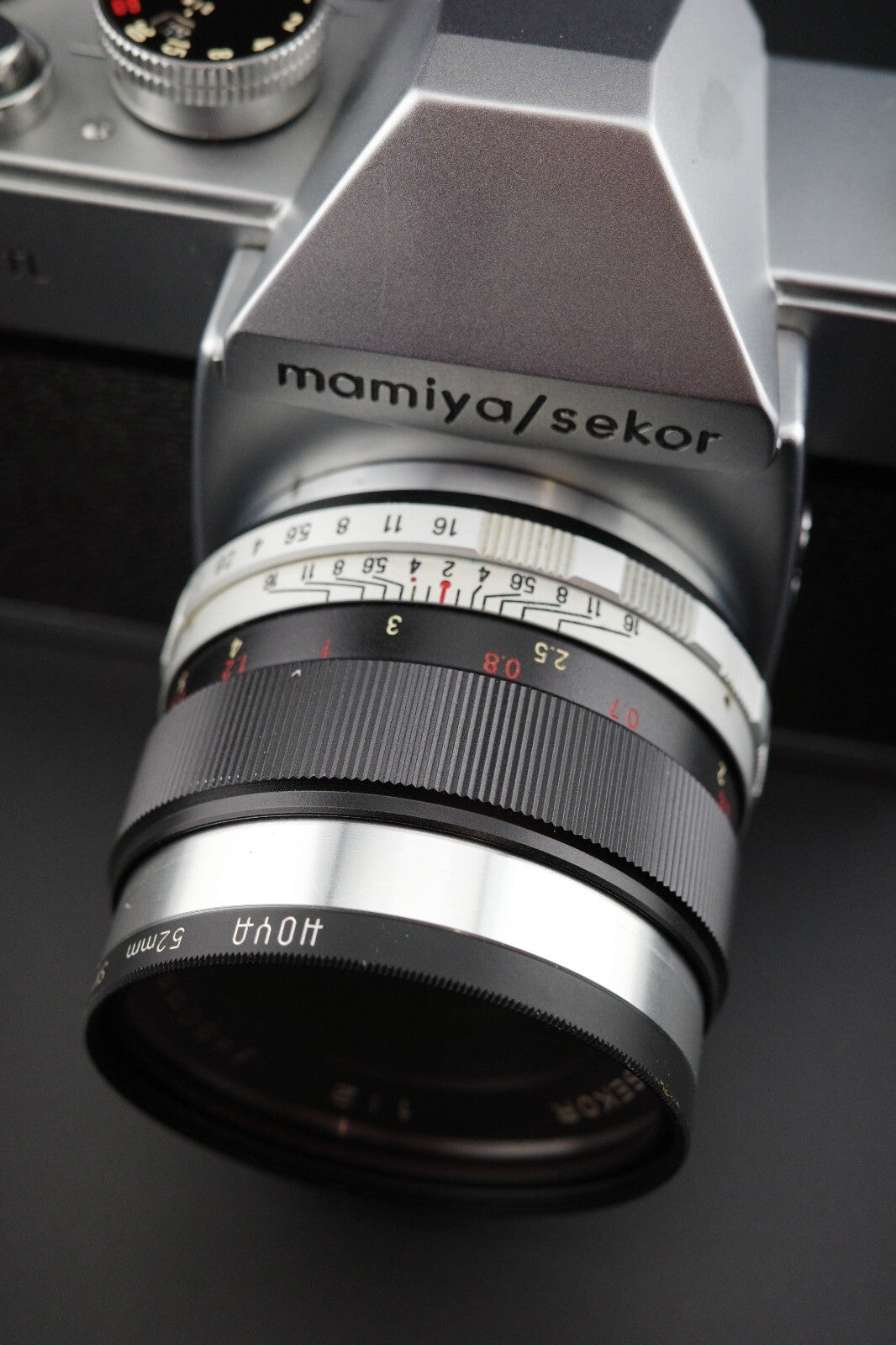Mamiya/Sekor 500TL 35mm Film Camera +  50mm f/2 Lens Winds, Fires, Faulty Meter