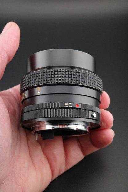 Konica Hexanon AR 50mm f1.7 Prime AR Mount Lens Vintage 1970's Japan - Clean