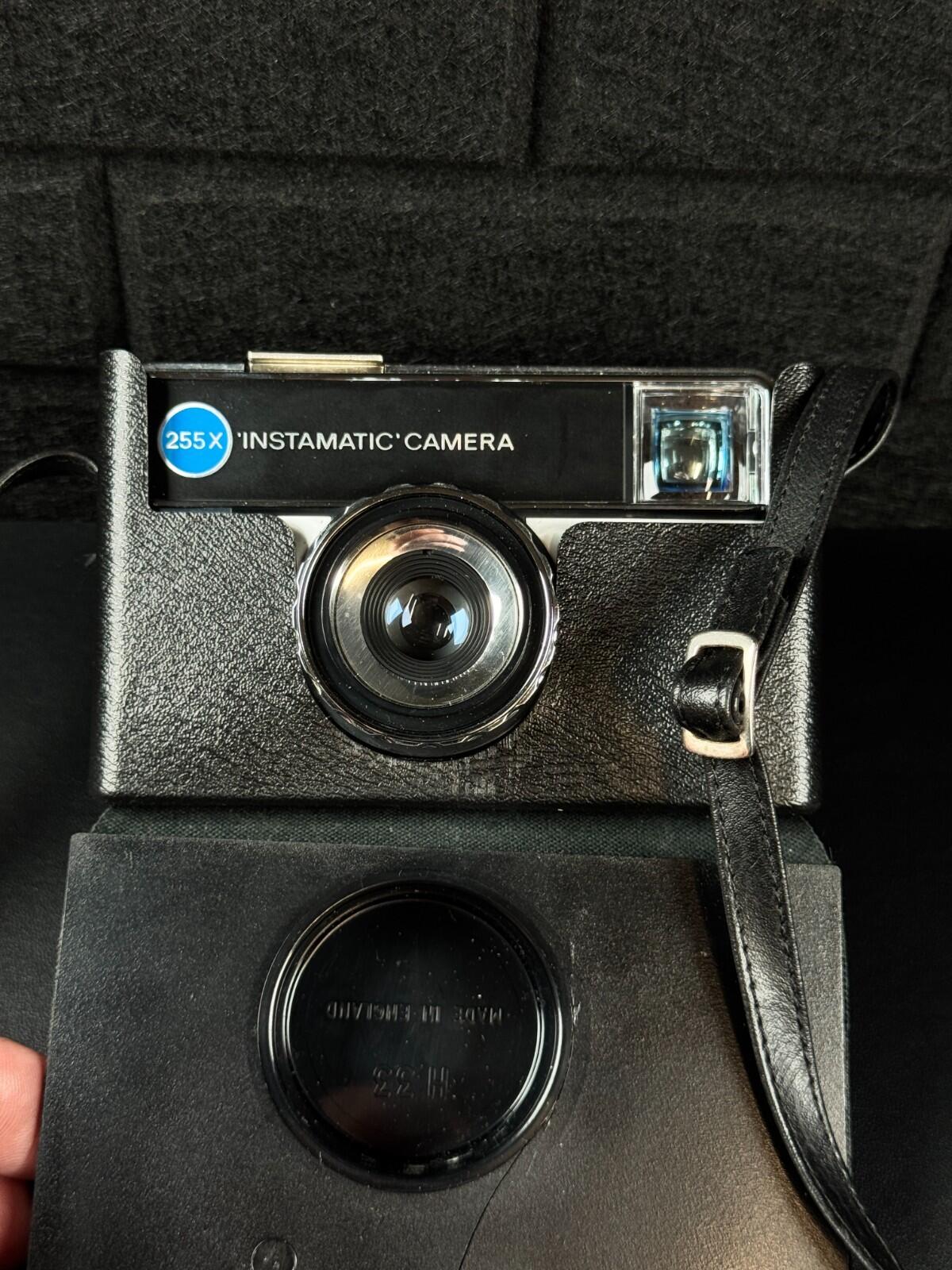 Kodak Instamatic 255X Vintage 1970's 126 Film Camera + Case - Tested & Working