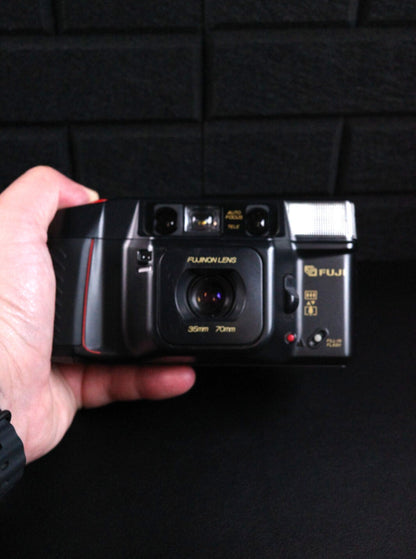 Fuji DL-400 Tele Point & Shoot With 35mm Film Camera - Boxed, Working (Fungus)