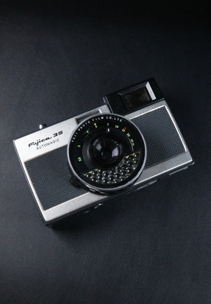 Fujica 35 Automagic Vintage 1960's 35mm Film Camera + Case Film Tested & Working