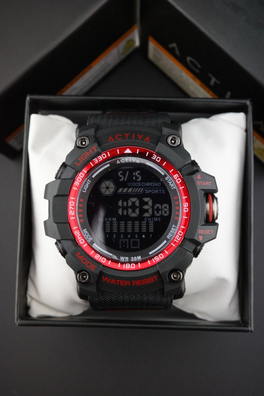 Activa X Invicta ACW8020-015 Men's Digital Watch 56mm Black - Brand New & Boxed