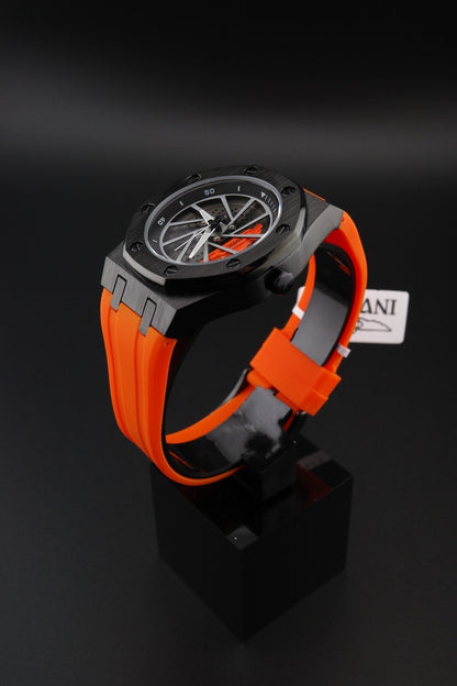 Invicta Speedway Rim 69490 Men’s Watch 42mm Black Orange - Brand New & Boxed