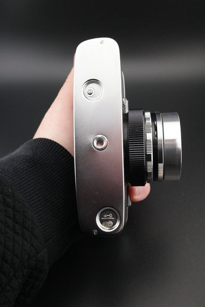 Yashica J Vintage 1960's 35mm Rangefinder Camera + Case - Faulty, Spares Repair