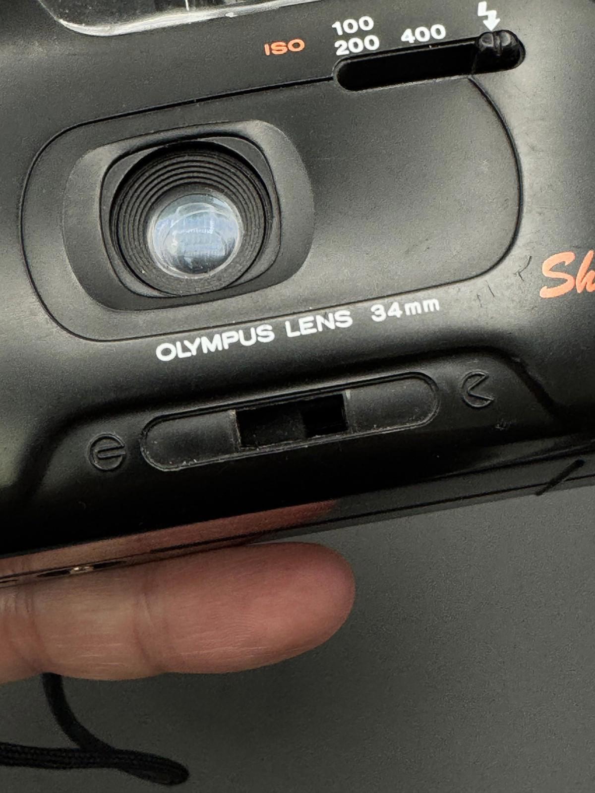 Olympus Shoot Go Vintage 35mm Compact Film Camera - Working (Read Description)