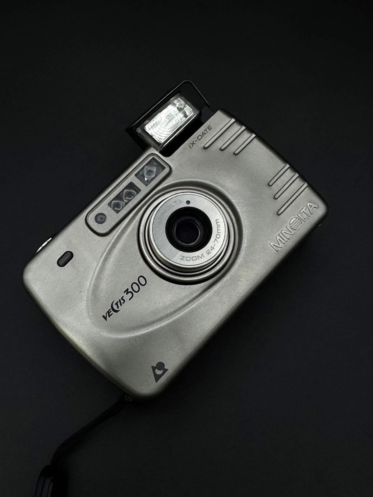 Minolta Vectis 300 IX-Date Vintage APS Film Camera Point & Shoot - Fully Working