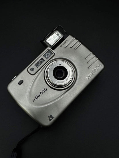 Minolta Vectis 300 IX-Date Vintage APS Film Camera Point & Shoot - Fully Working
