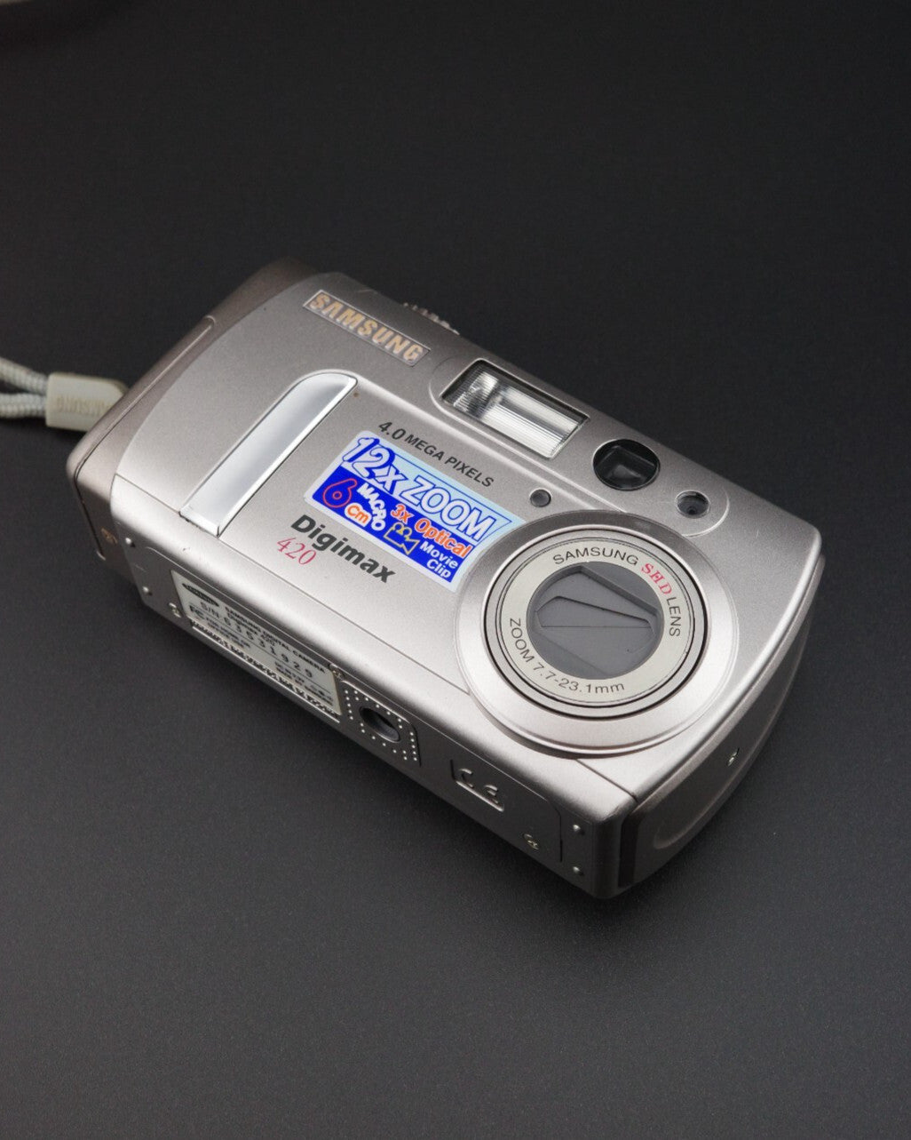 Vintage Samsung Digimax 420 4MP Compact Digital Zoom Camera - Tested & Working