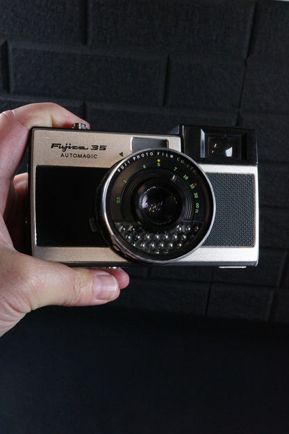 Fujica 35 Automagic Vintage 1960's 35mm Film Camera + Case Film Tested & Working