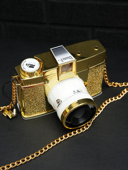 Lomography Diana F+ Limited Gold Edition 120 Film Camera - Boxed & Working