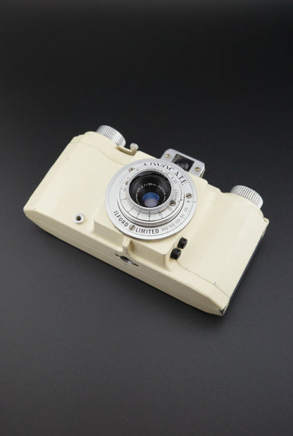 Ilford Advocate II Film Camera - White Enamel Die-Cast Aluminium -Read Details