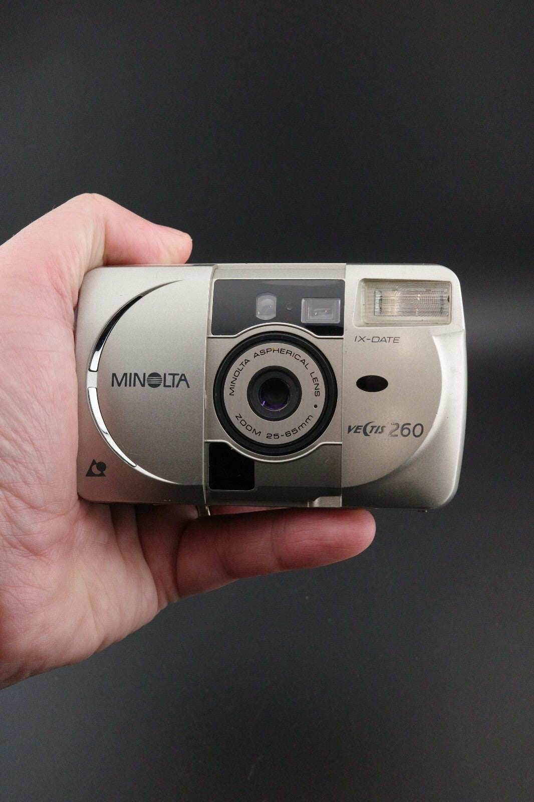 Minolta Vectis 260 Vintage APS Film Camera 25-65mm Zoom - Tested & Working