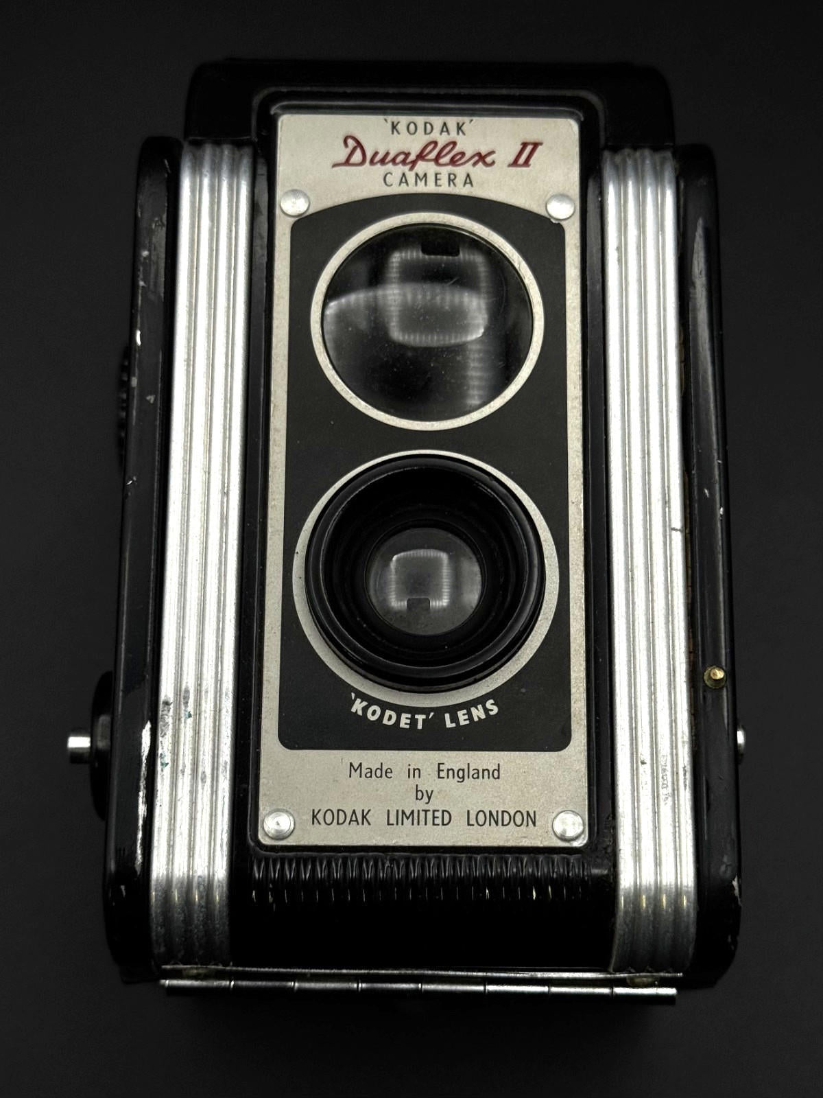 Vintage 1950s Kodak Duaflex II 620 Film Box Camera & Leather Case - Working