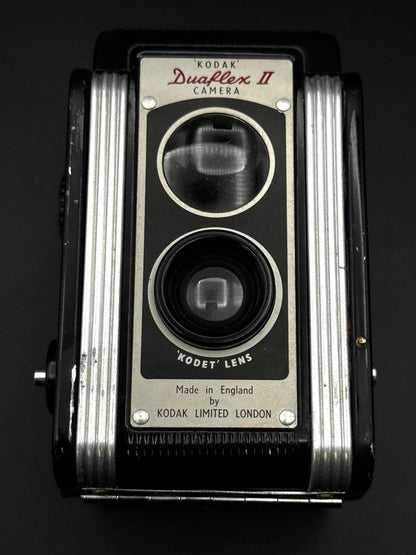 Vintage 1950s Kodak Duaflex II 620 Film Box Camera & Leather Case - Working