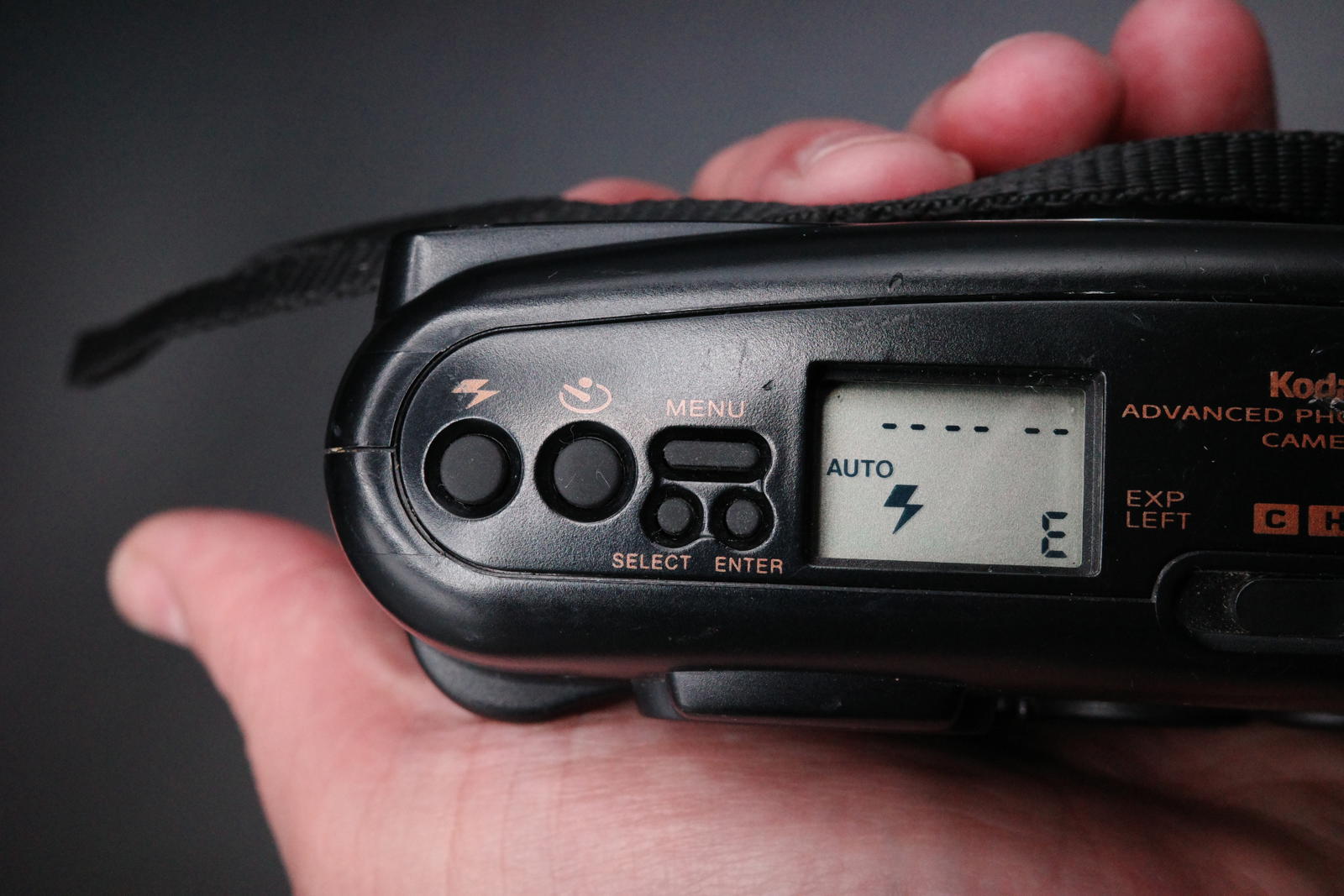 Kodak Advantix 4100ix Zoom APS Film Camera Black Tested & Working