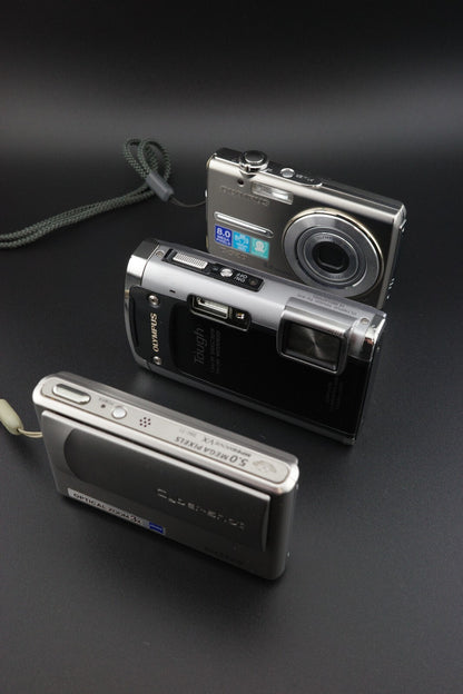 3 Digital Camera Joblot - Olympus & Sony - Faulty - Spares or Repair