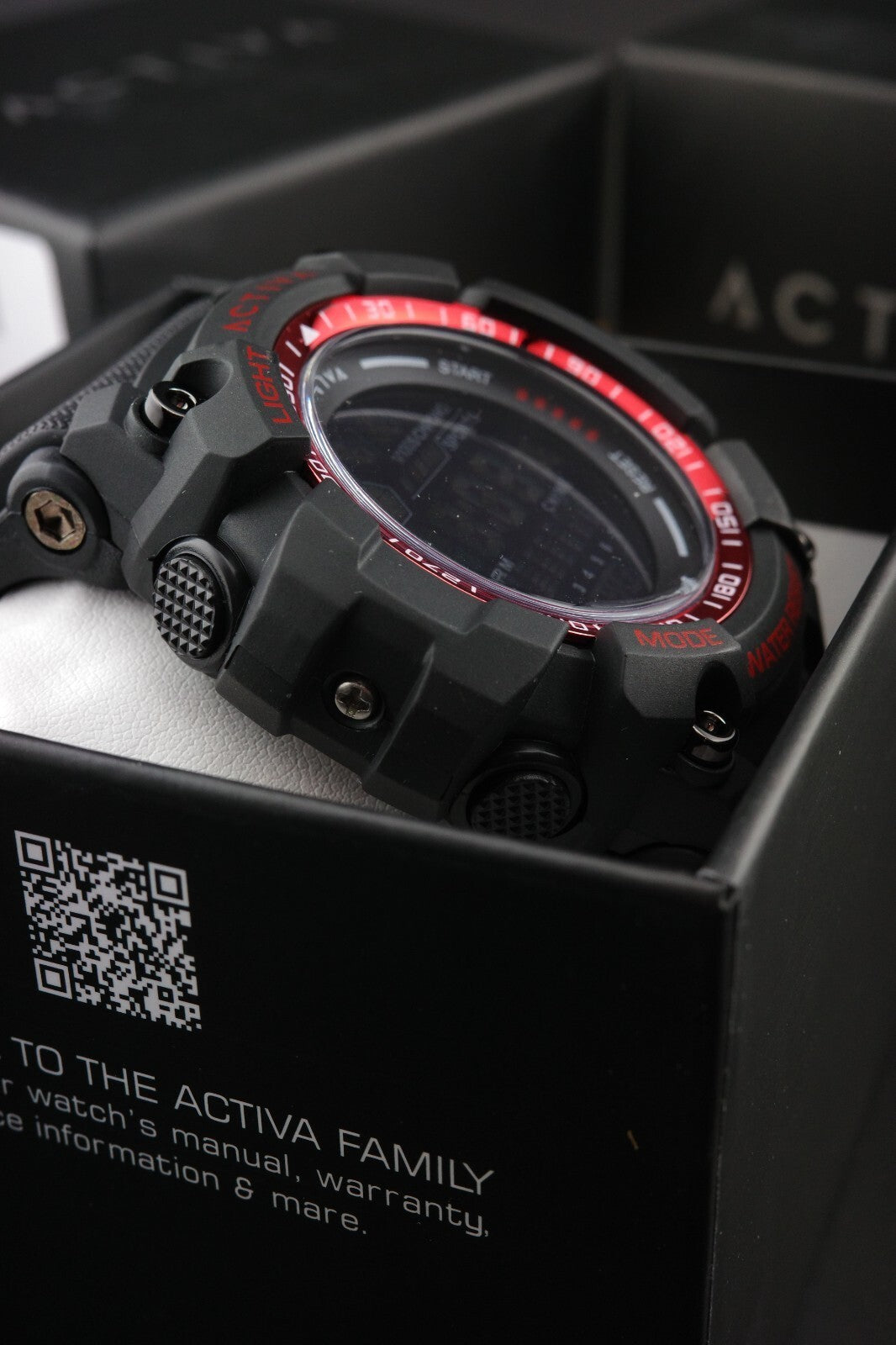 Activa X Invicta ACW8020-015 Men's Digital Watch 56mm Black - Brand New & Boxed