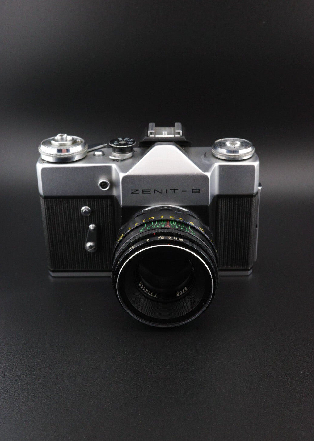 Zenit-B 35mm Film SLR Camera + Helios 44-2 58mm F2 Lens & Case Tested & Working