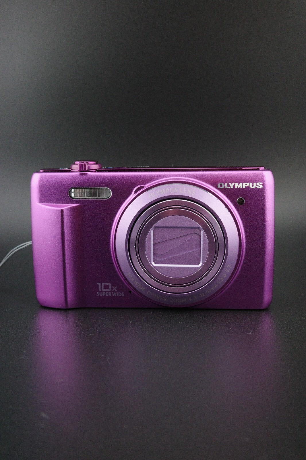 Olympus VR-350 Purple 16MP 10x Zoom Camera, New Battery & Charger Tested Working