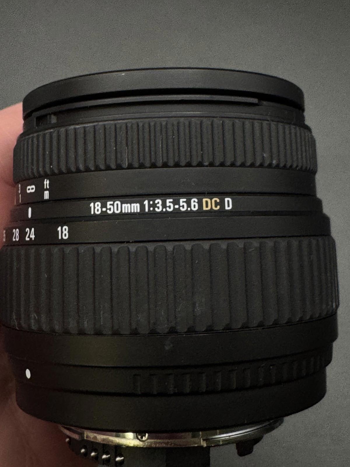 Sigma DC 18-50mm F3.5-5.6 AF Zoom Lens For Nikon AF Mount  - Tested & Working