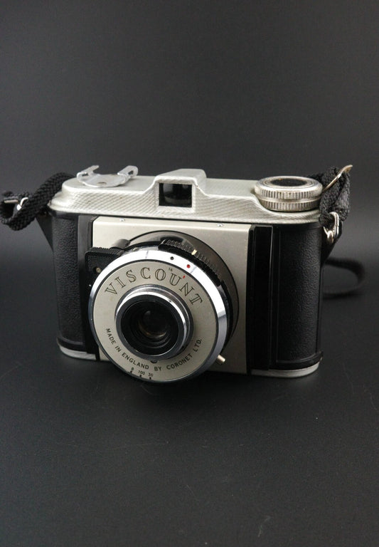 Coronet Viscount Vintage British 1950's 828 Roll Film Camera - Tested & Working