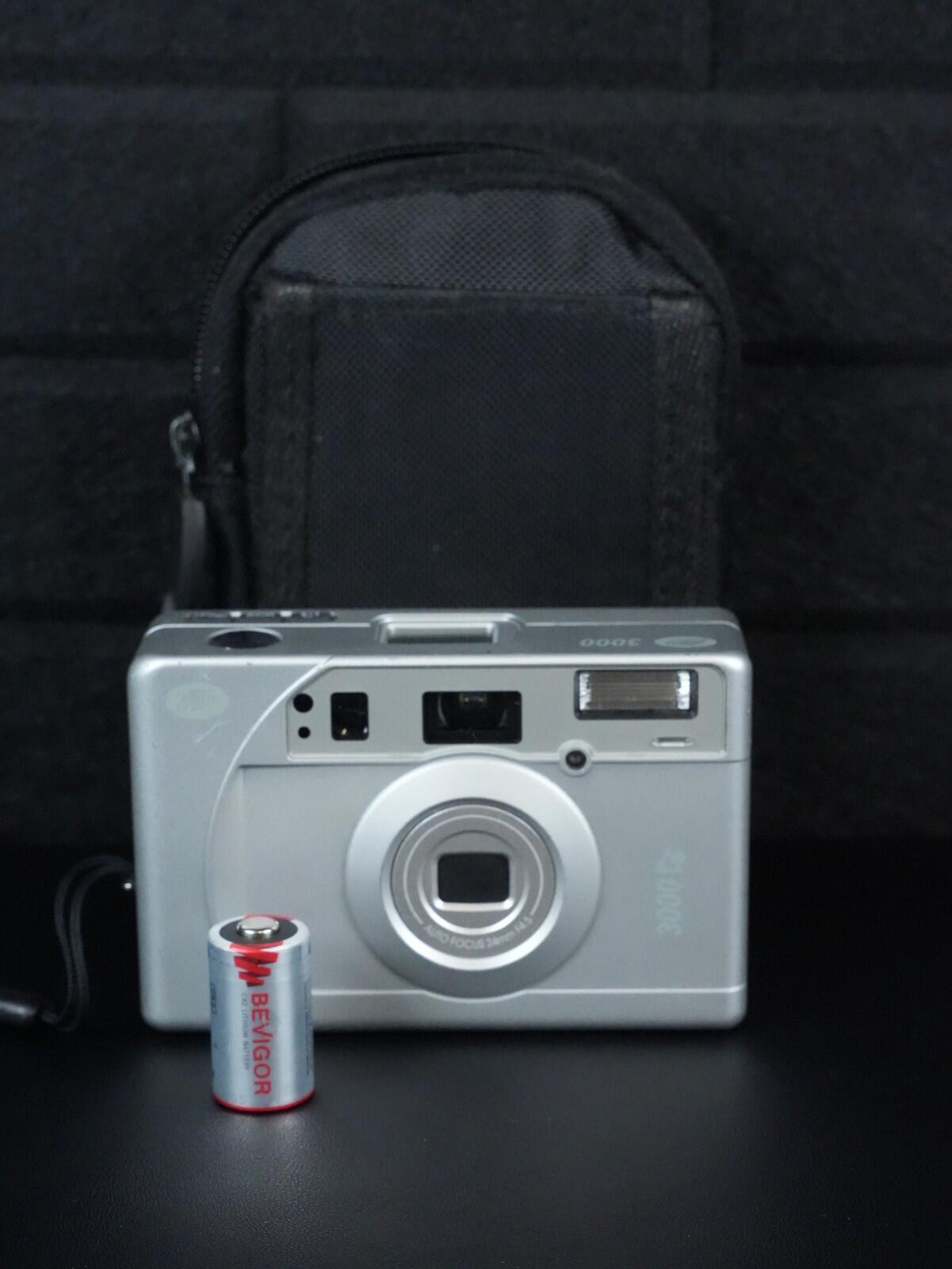 Boots 3000 - 1990's APS Film Compact Camera, Case + Battery - Tested & Working