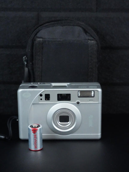 Boots 3000 - 1990's APS Film Compact Camera, Case + Battery - Tested & Working